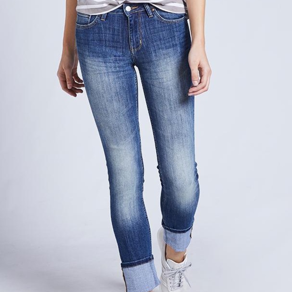 Dish straight and narrow denim jeans